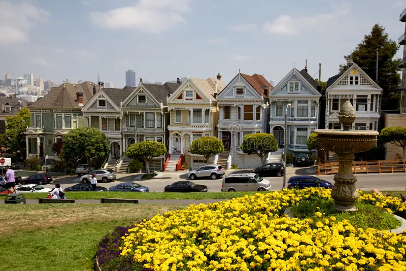 Painted Ladies at Alamo Square in San Francisco