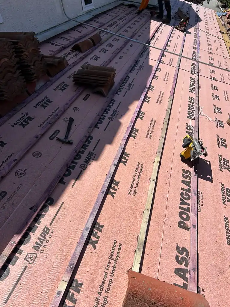 Commercial roofing project in Santa Rosa, California