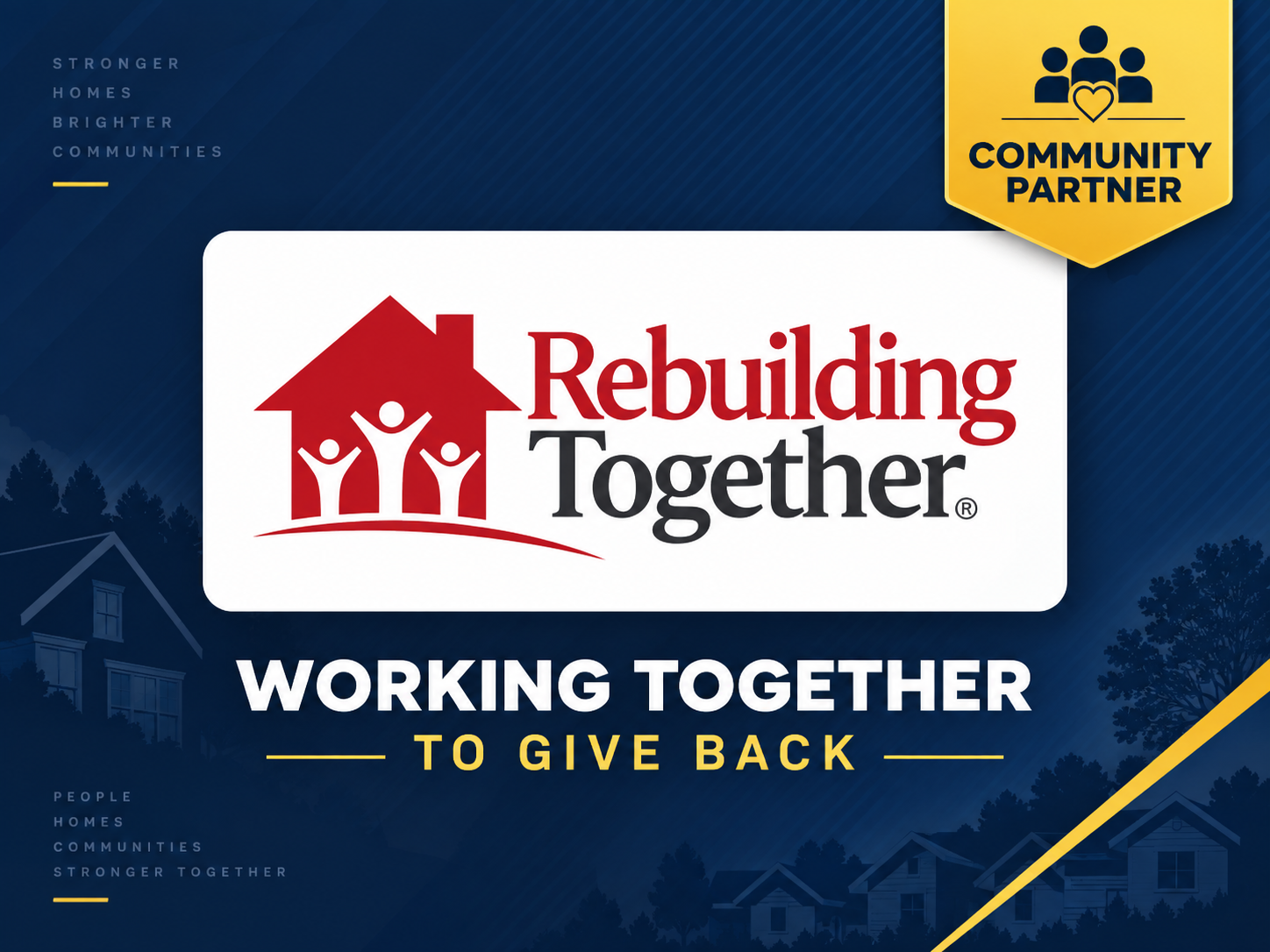 Equinox Roofing community partnership with Rebuilding Together
