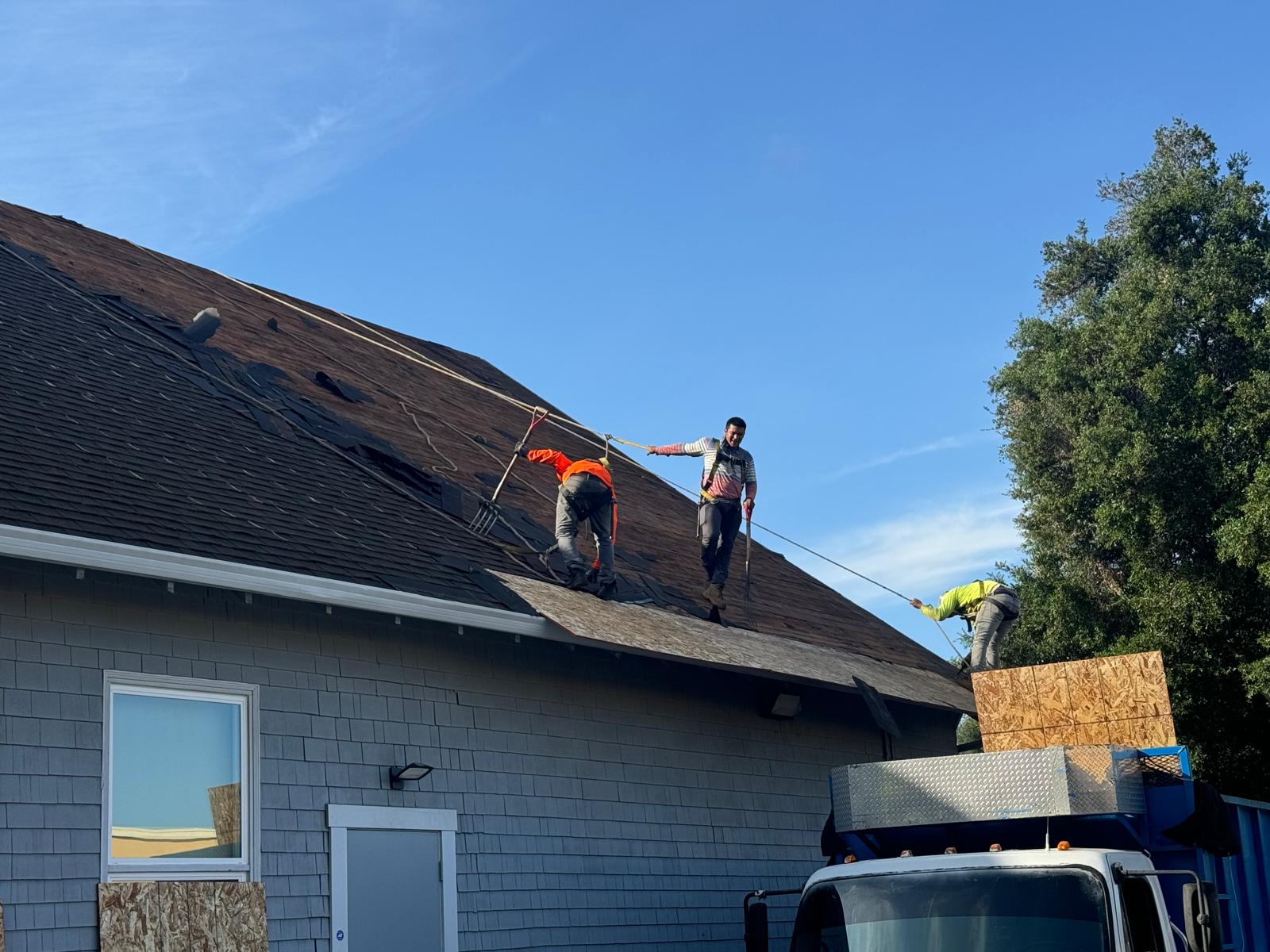 Residential roofing project in San Francisco, California